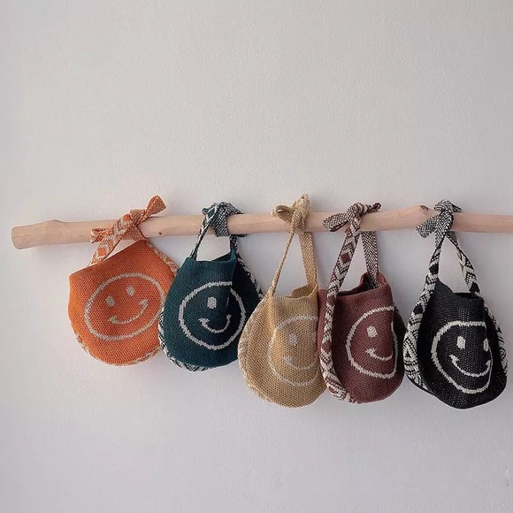 LAST 1! Bohemian Aztec Smiley Face Woven Boho  Happy Casual Shoulder bag - Picture 9 of 16